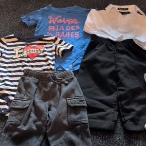 Kids Lot- Onesies, Dress Shirt And Pants, Jacket